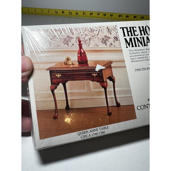 The House of Miniatures Kit 40038 Queen Anne Table NEW SEALED Vintage Furniture - Picture 2 of 8